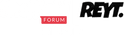 Sheffield Forum logo with 'Sheffield' in White and 'FORUM' in white on a red background, next to a 'REYT.' logo in black and the word 'Shop' below in white.